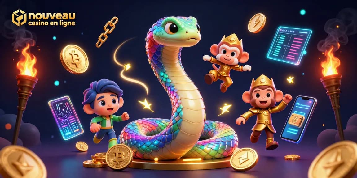 Découvrez le nouveau casino en ligne avec des éléments de jeu en 3D captivants et colorés.