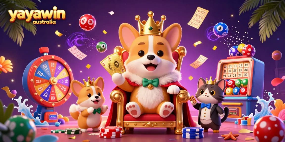 Experience exciting pokies at yayawin australia with vibrant, dynamic casino elements and engaging 3D characters.