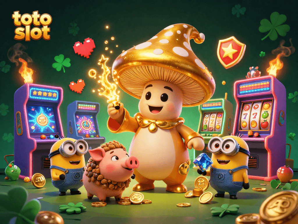 Jelajahi dunia toto slot dengan ilustrasi 3D, karakter ajaib, dan mesin permainan yang berkilau.