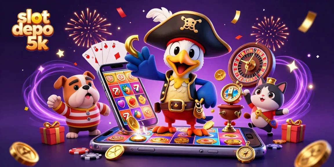 Experience the thrill of slot depo 5k with vibrant characters and exciting game elements.