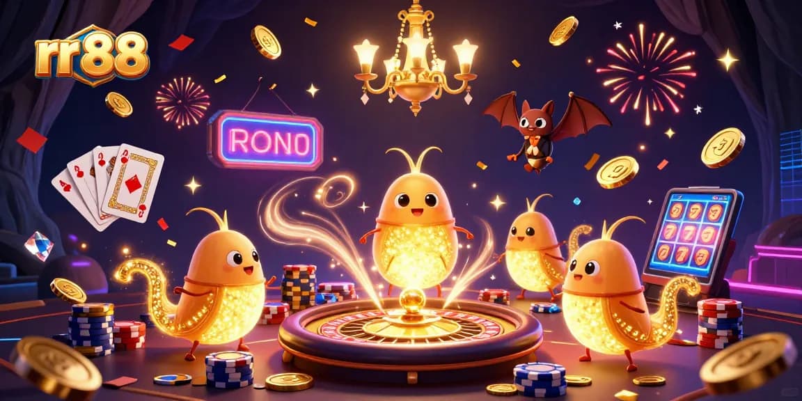 Engage with rr 88 and experience the thrill of casino games under glowing glowworms lighting.