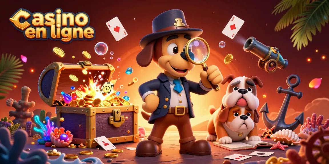 Examinez le trésor de jeux avec des illustrations riches du casino en ligne.