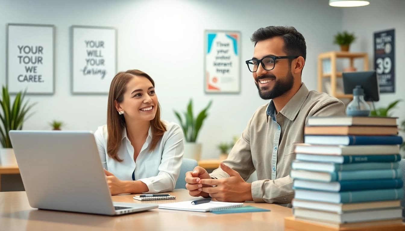 Discovering an Ideal Career path through professional counseling in a welcoming office.