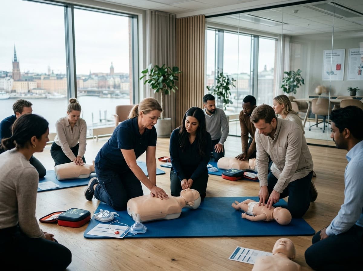 Praktisk och engagerande HLR kurs Stockholm för företag och personal