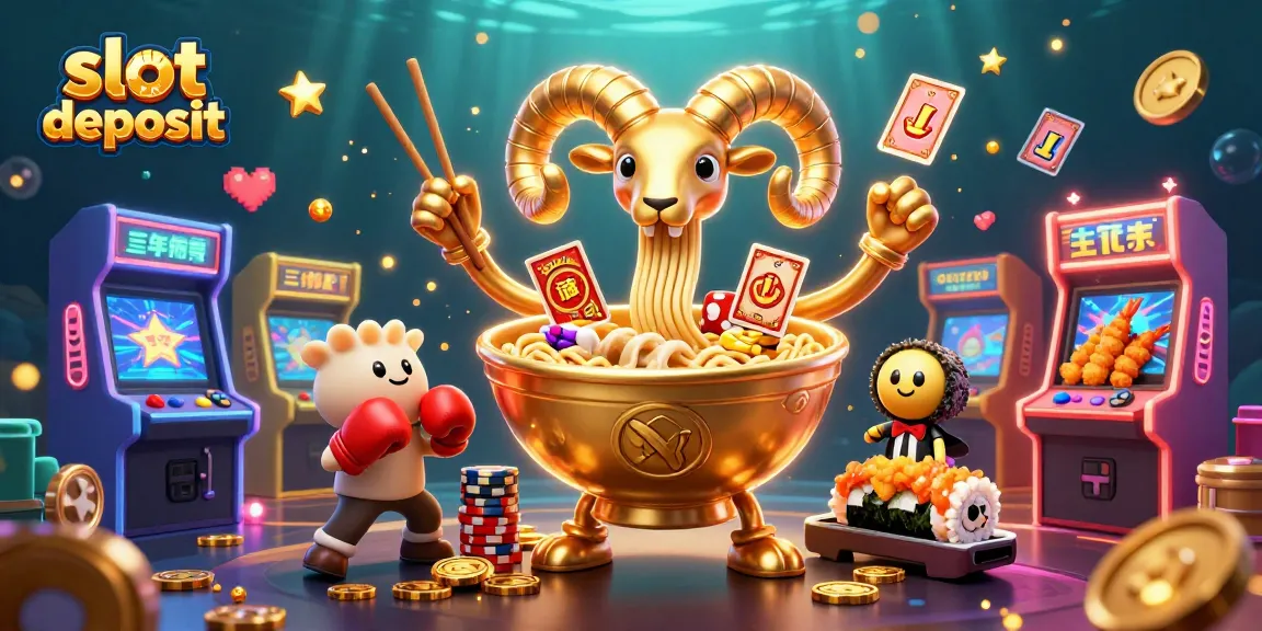 Permainan slot deposit yang mudah dan menyenangkan dengan karakter gyoza dan sushi di kasino digital