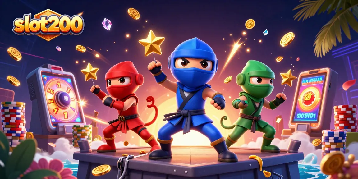 Berinteraksi dengan slot200, tim ninja chameleon bergaya 3D menunjukkan aksi kekuatan dengan simbol jackpot.