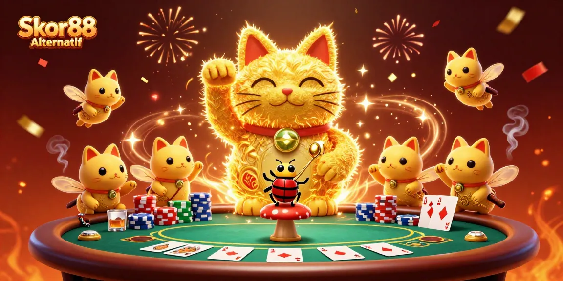 Engage with Skor88 Alternatif for a thrilling online casino experience featuring vibrant gaming elements.