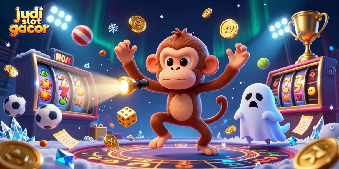 Judi slot gacor dengan keberuntungan dalam ilustrasi kasino penuh aksi dan keberanian.