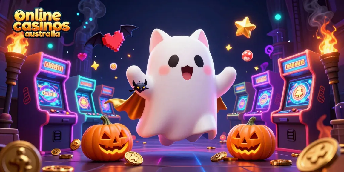 Experience online casinos australia with a ghost cat and vampire bat in a haunted casino