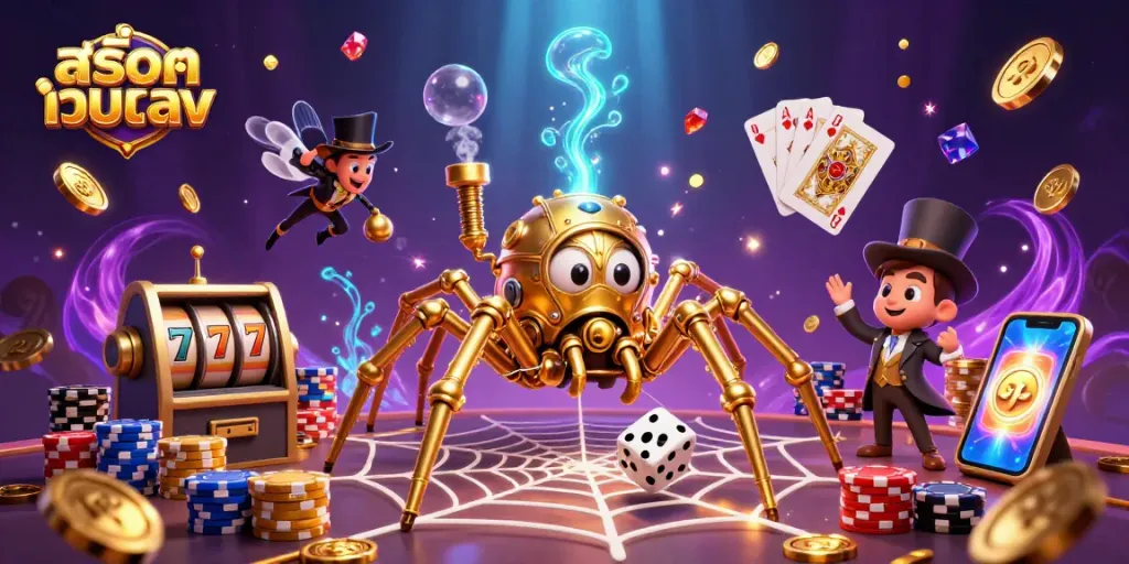 เล่นเกม สล็อตเว็บตรง ด้วยการหมุนสล็อตโชคดีและชนะรางวัลใหญ่ในฉากคาสิโนสุดสมจริง