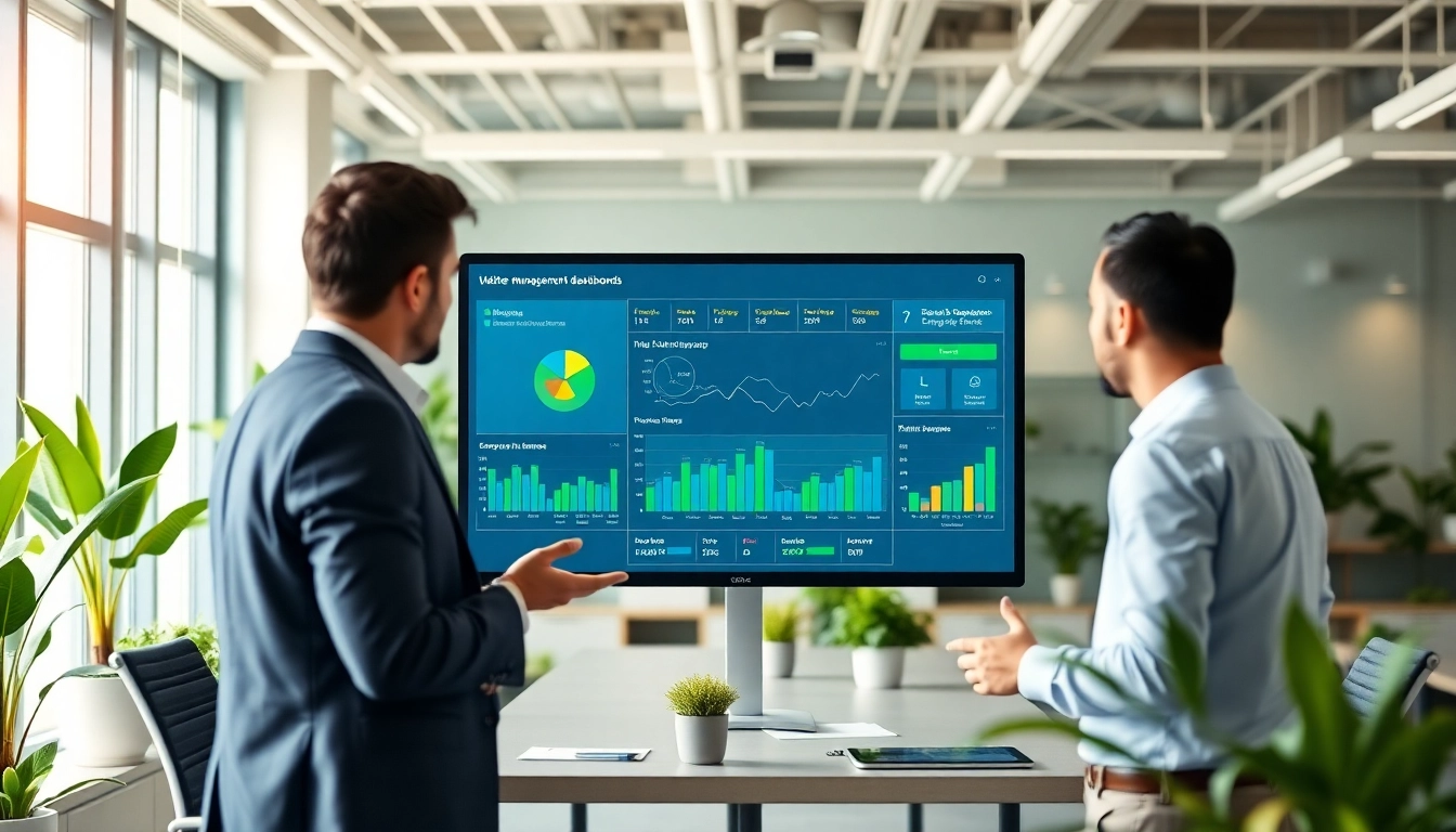 Engaging multi site business energy management dashboard illustrating efficient energy strategies.