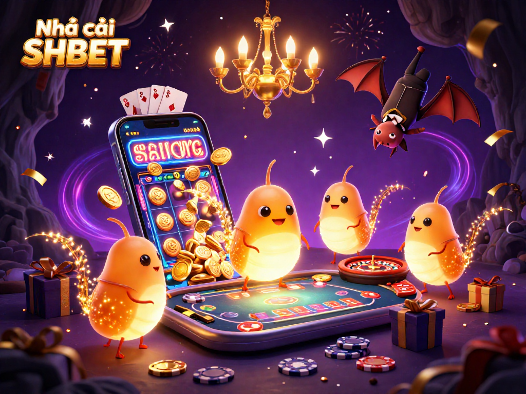 Experience the excitement of Nhà cái SHBET with vibrant casino elements and engaging game action.