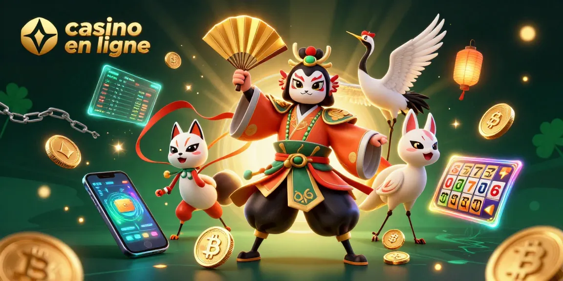 Jouez au casino en ligne avec des éléments de jeu dynamiques dans une scène captivante.