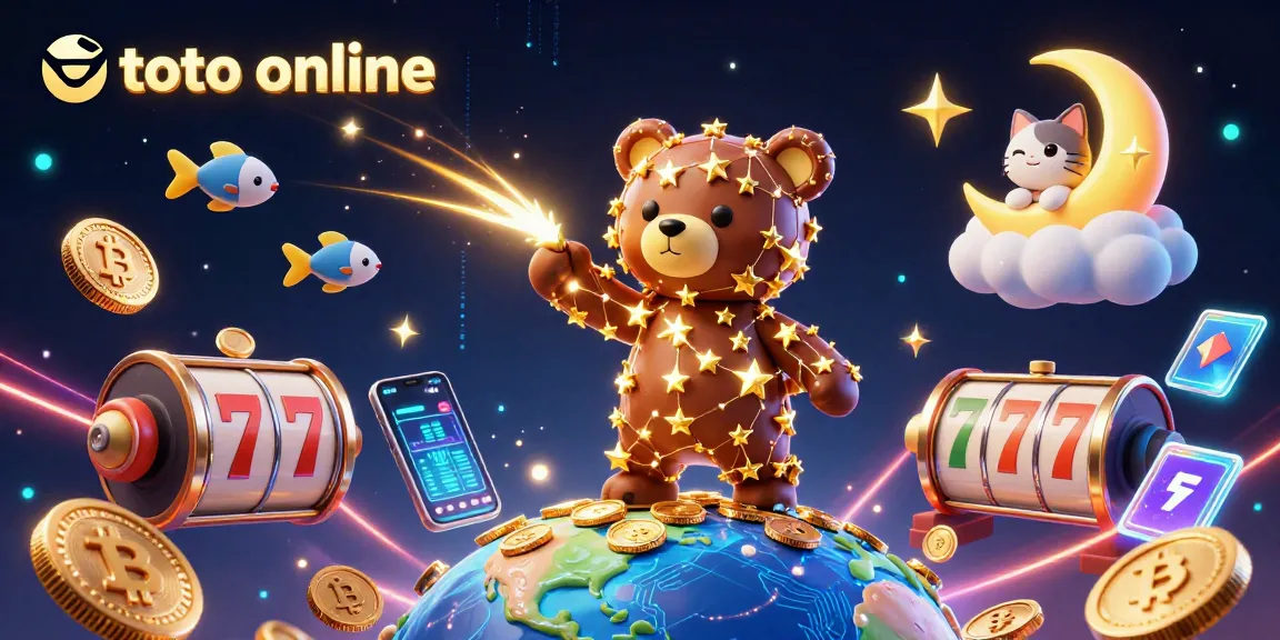 Menangkan jackpot di toto online dengan bintang berlayar dan simbol slot berkilau