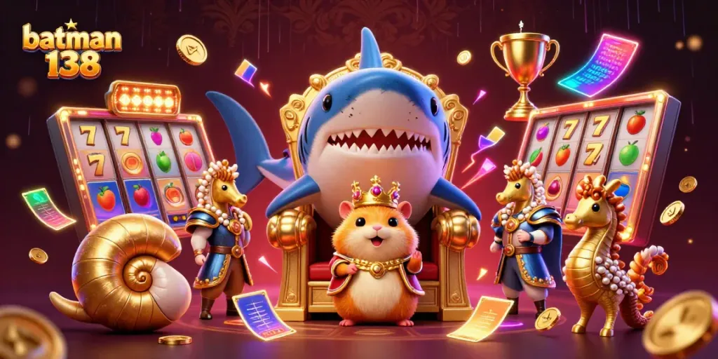 Spin to win with batman 138, showcasing online slots featuring dynamic characters and gold coins.