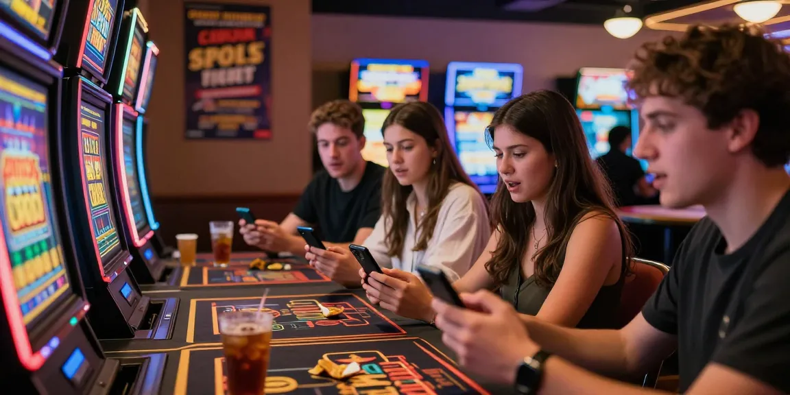 Exciting online gambling scene with players enjoying slot gacor 777 games on mobile devices.