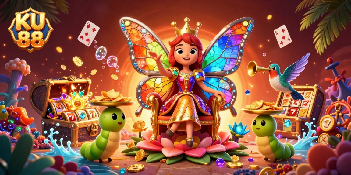 Experience thrilling action at KU 88 with vibrant 3D casino characters and lively game elements.