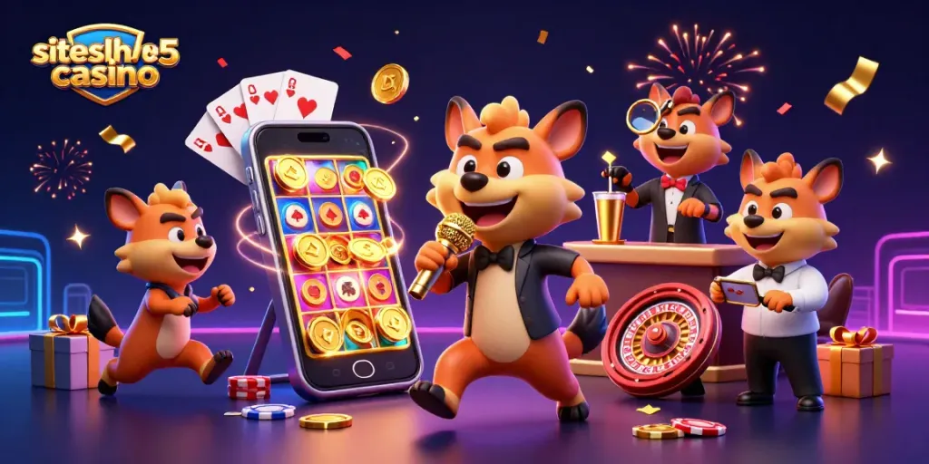 Join the action at siteslikehigh5casino with hyenas running a comedy casino club featuring games and fun.