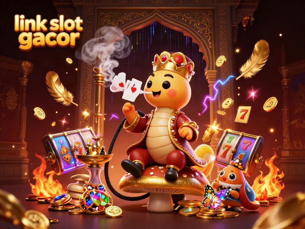 Experience thrilling possibilities with link slot gacor in a vibrant 3D casino scene.