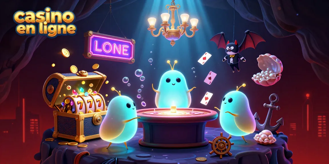 Jouez dans un casino en ligne captivant avec des vers luisants illuminant le décor.
