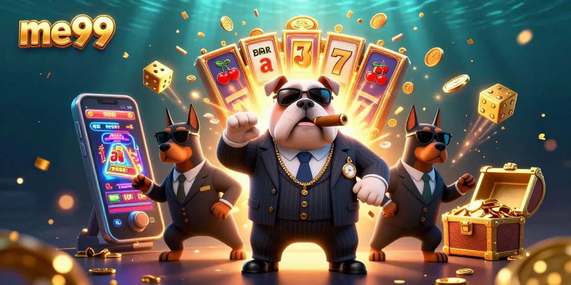 Experience thrilling moments at me99 casino with a dynamic 3D mafia boss cartoon scene.