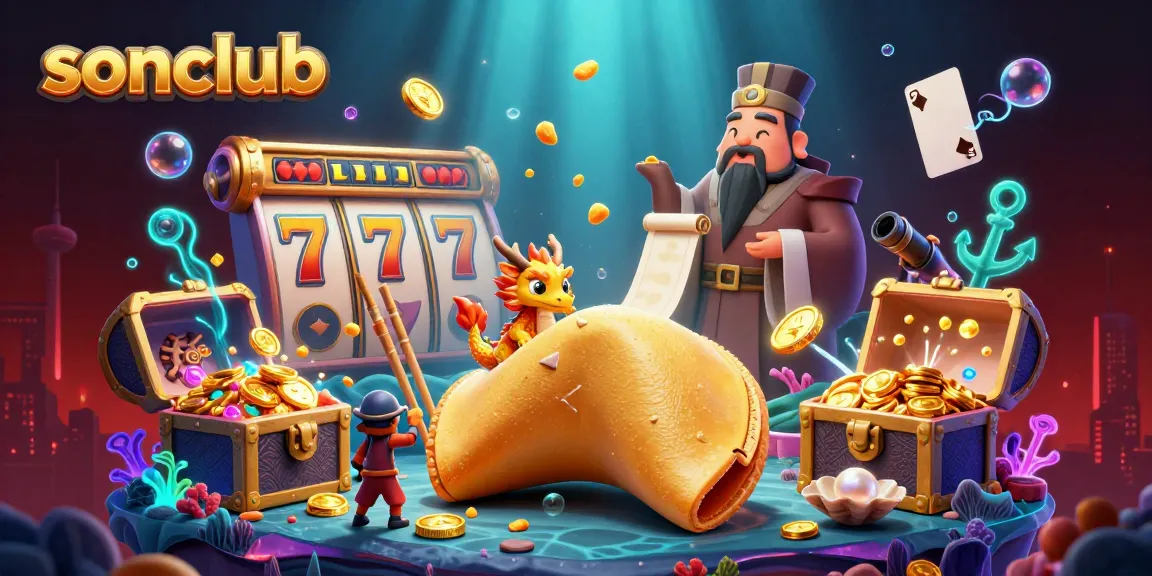 Engage with sonclub's vibrant gaming world filled with slot reels, treasures, and adventure.