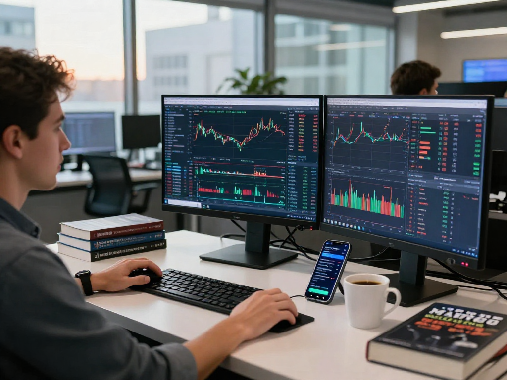 Ambiente de trading en línea concentrado en el mercado financiero utilizando Immediate Edge.