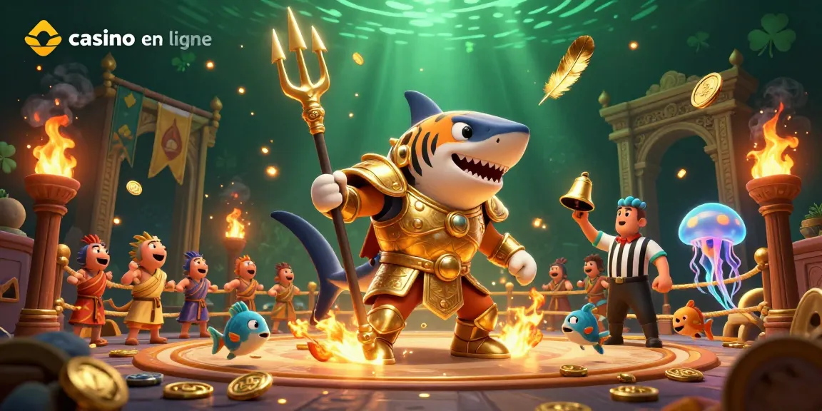 Dynamisez votre expérience de casino en ligne avec cette illustration captivante de jeux et de personnages animés.