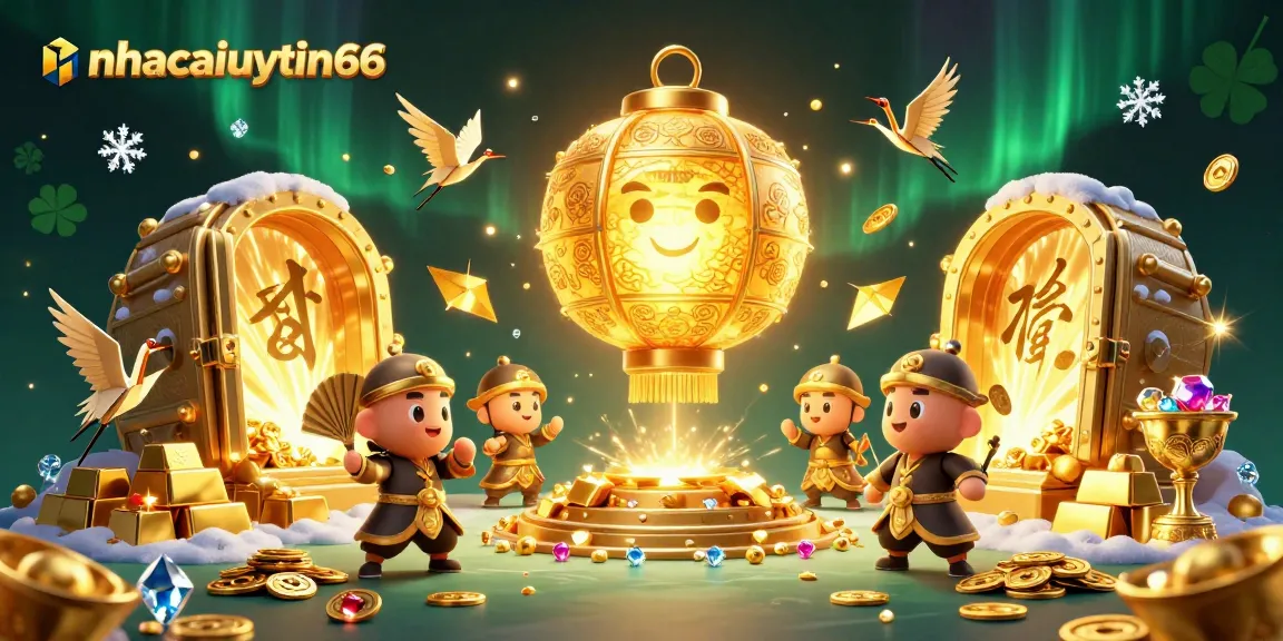 Experience vibrant casino adventures with nhacaiuytin66 featuring golden lantern spirits and treasures.