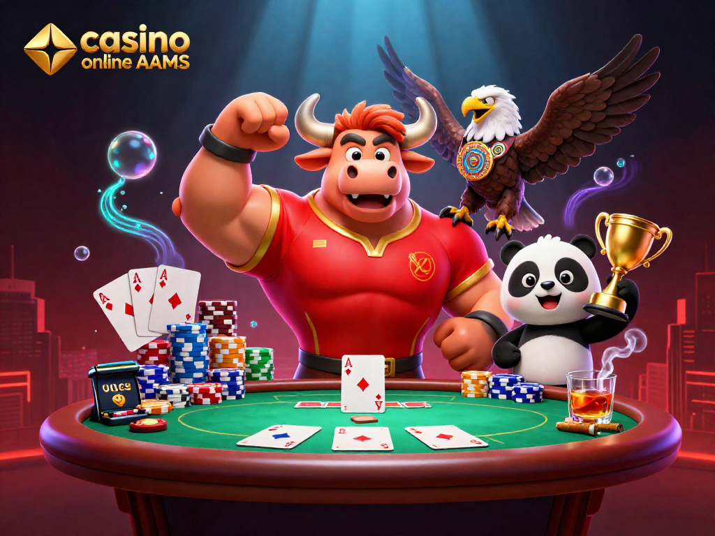 Gioca nei migliori casinò online non AAMS con un mascotte vincente in un'illustrazione colorata.