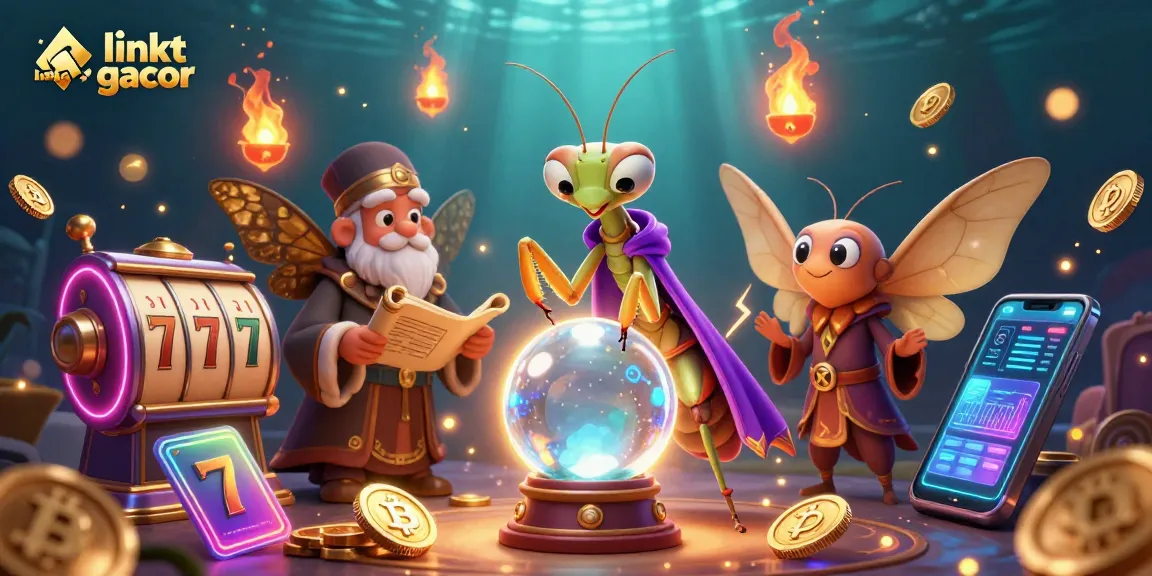 Menemukan link slot gacor dengan simbol slot, koin cryptocurrency, dan elemen ramah pengguna dalam konteks perjudian online.