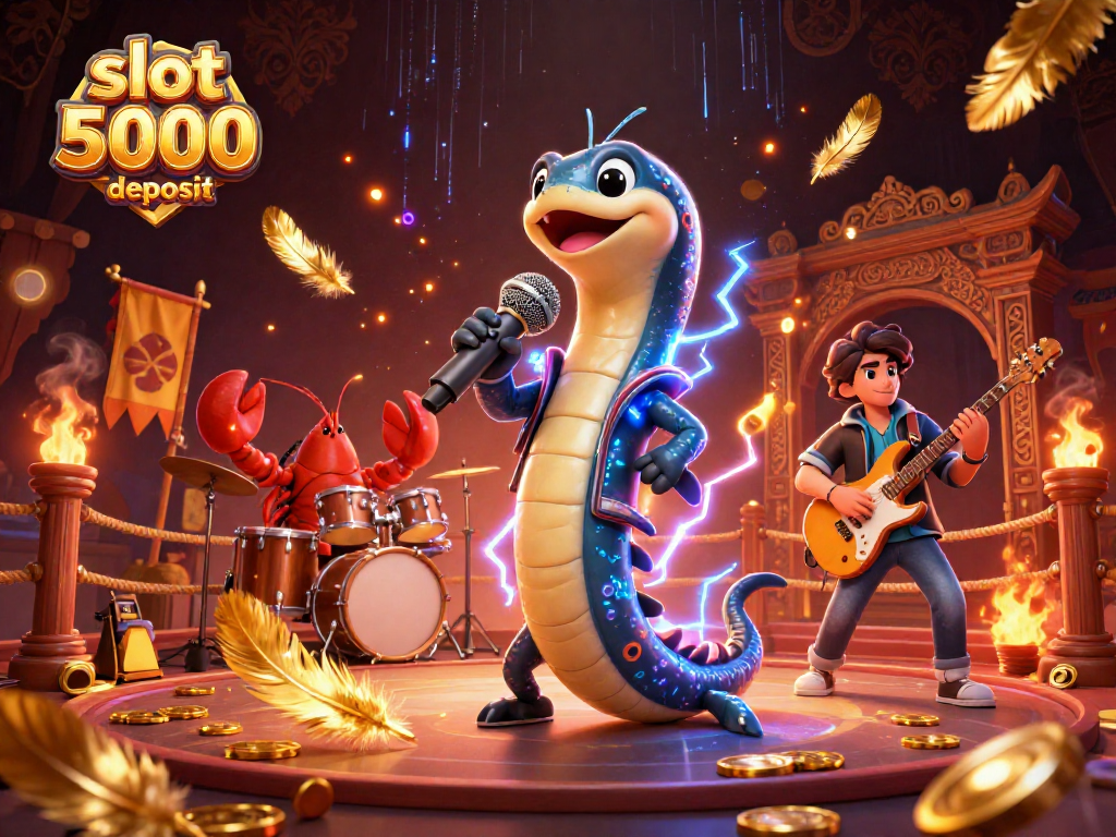 Win big with slot deposit 5000 rewards in a vibrant underwater casino scene.