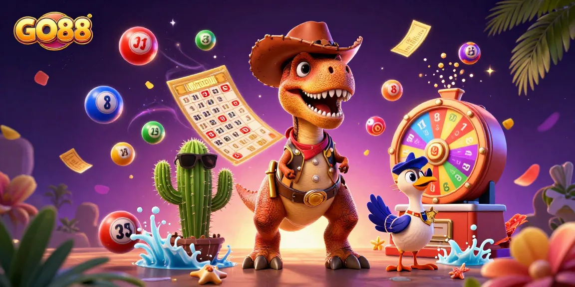 Engage in thrilling gameplay at GO88 with dynamic lottery elements and vibrant characters.