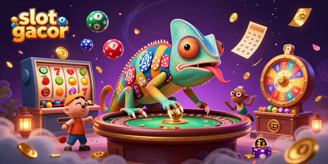 Menangkan jackpot dengan slot gacor dan objek permainan kasino yang berkilauan.