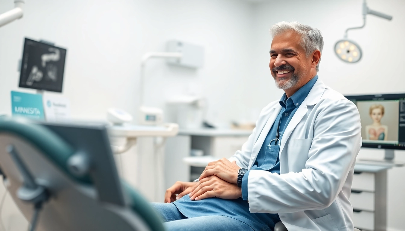 Engaging interaction with Minnesota dentists in a professional clinic setting.