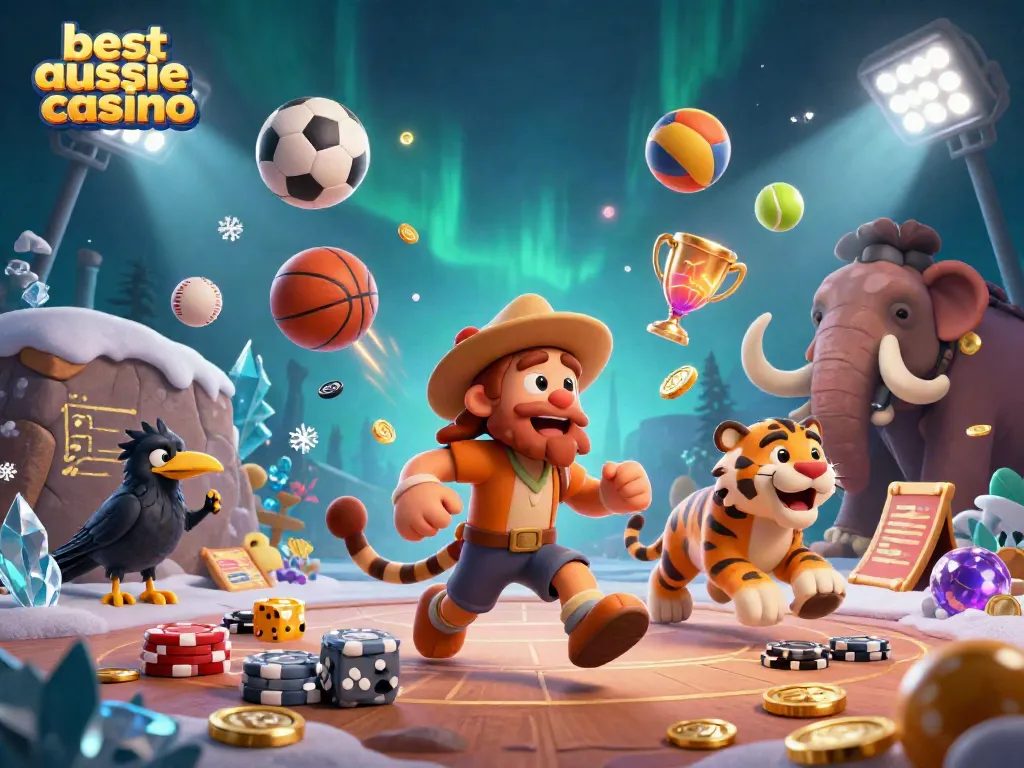 Experience the action at the best aussie online casino featuring fun characters in a prehistoric gaming atmosphere.