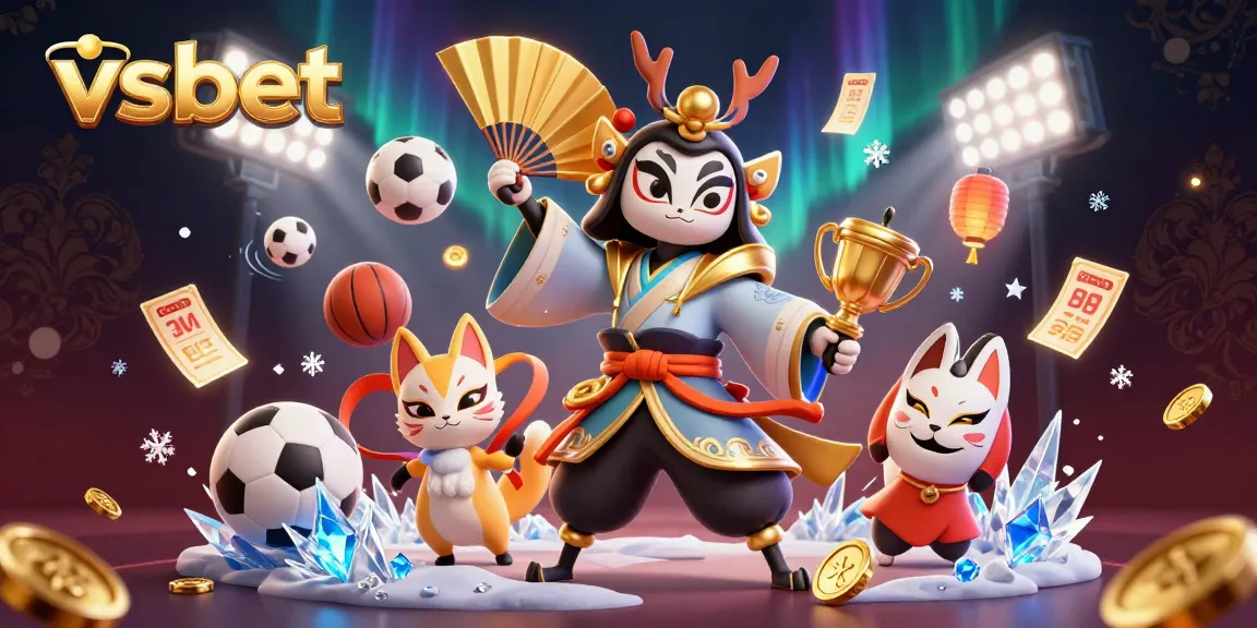 Engage with the vibrant vsbet scene showcasing kabuki warrior and sports betting elements.