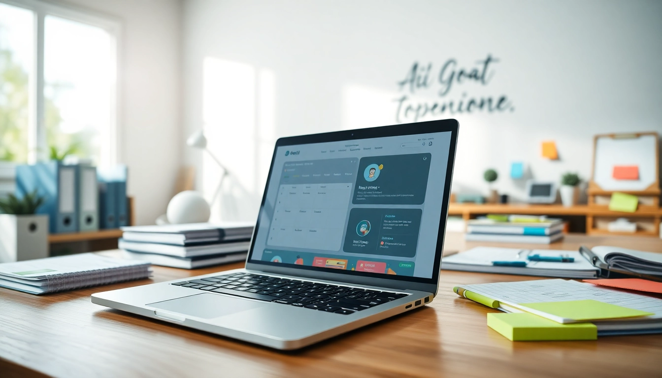 Organize Your Life With AI using advanced planning tools in a bright, inviting workspace.