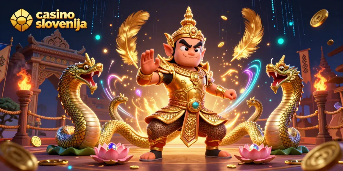 Pridružite se vznemirljivi igri z najboljšim casino online slovenija, 3D ilustracija z zmaji in zlatom.
