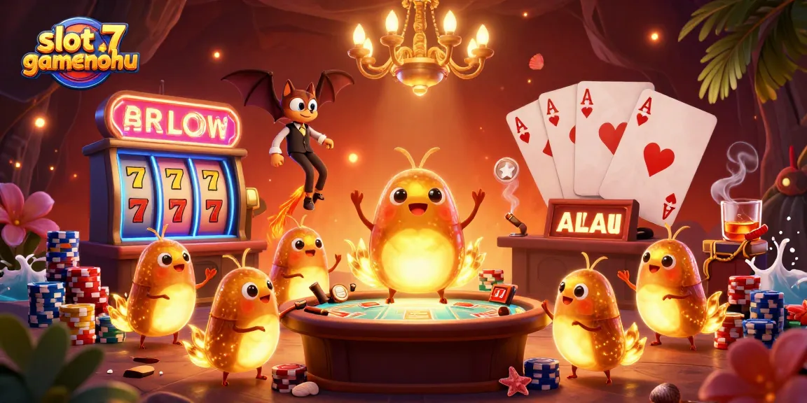 Experience vibrant gameplay at slotgamenohu with glowworms lighting a casino filled with wins.