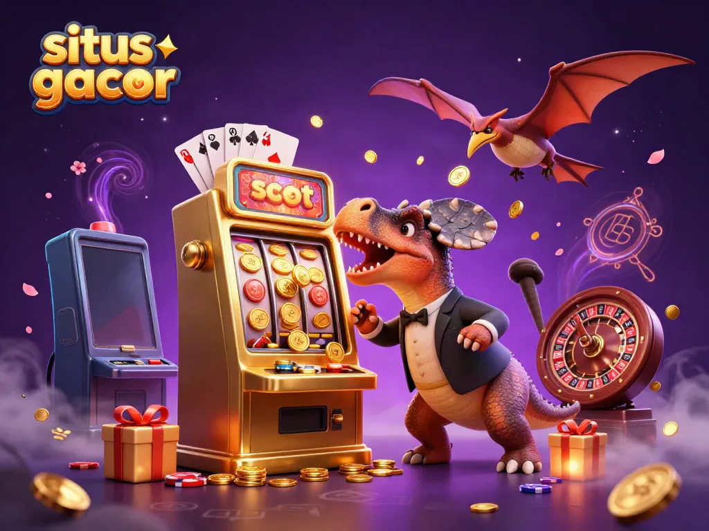 Catch the excitement with situs slot gacor as dinosaurs win big at the slot machines!