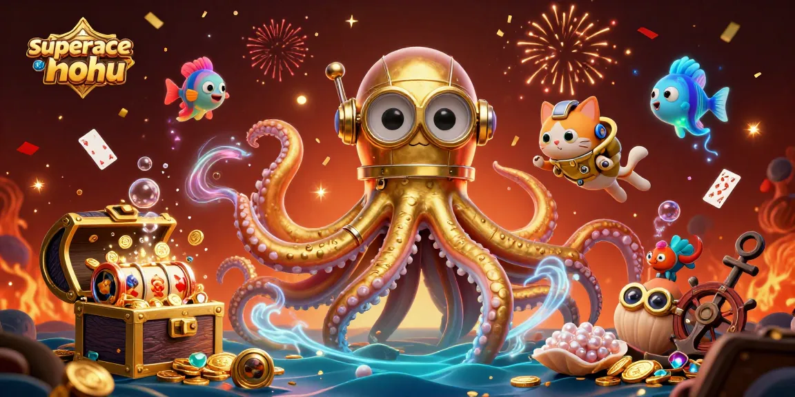 Experience the excitement of superace-nohu with vibrant visuals of a treasure-filled ocean scene.