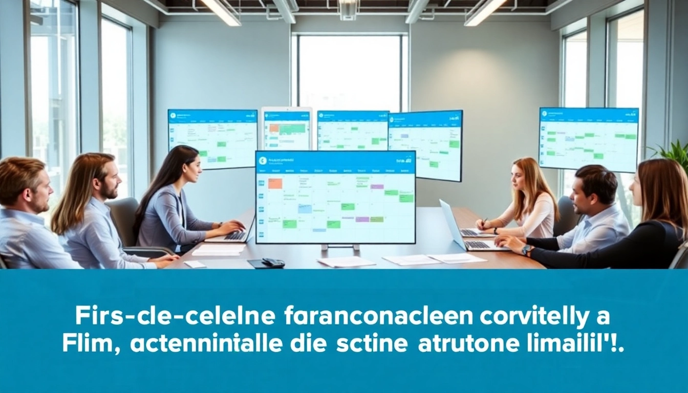Efficiently fix calendar conflicts automatically in a vibrant office setting with team collaboration.