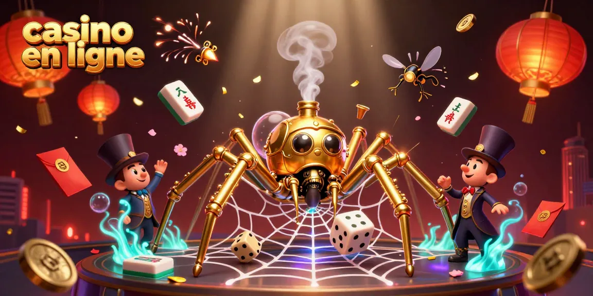 Les joueurs découvrent un casino en ligne avec une illustration steampunk colorée, pleine d'énergie et de détails.