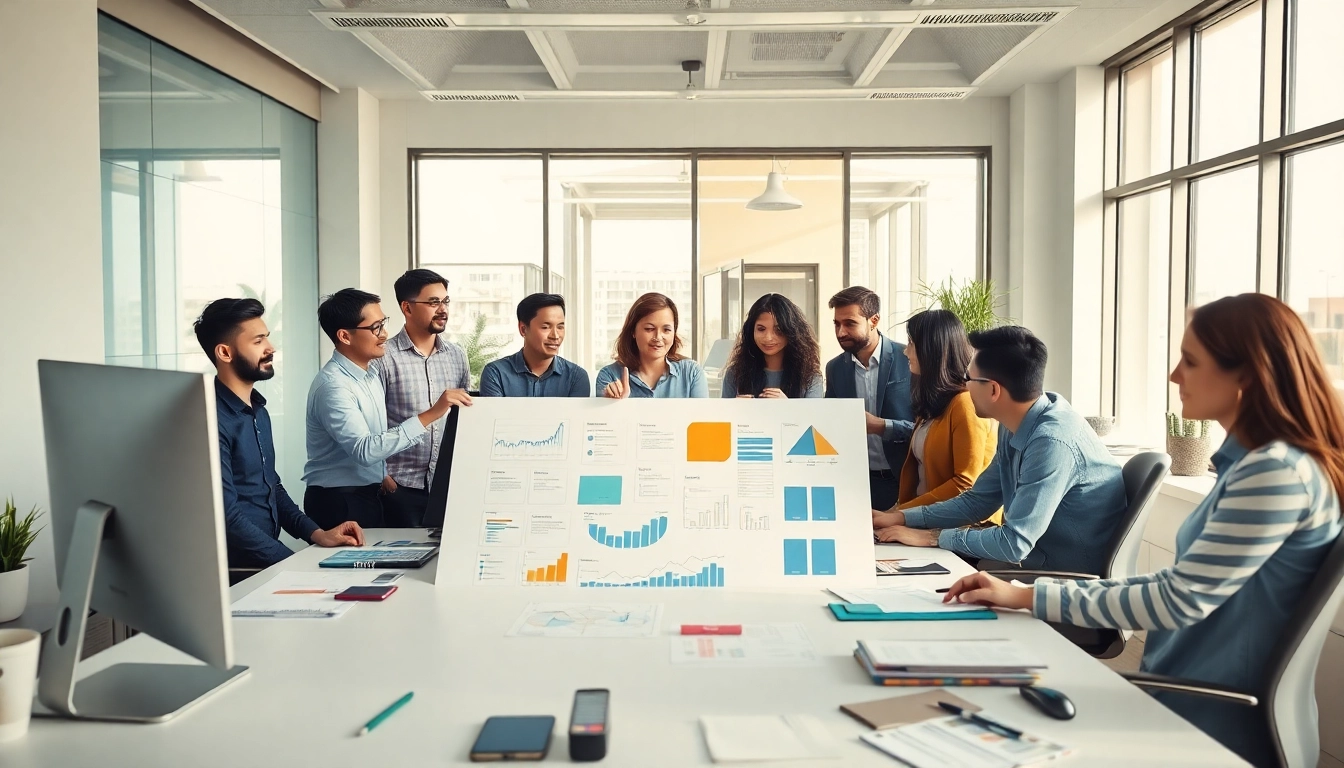 Boosted engagement with Business Marketing Solutions Melaka teamwork in a vibrant office setting.