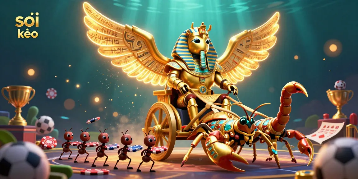 Place bets strategically with soi kèo insights from our vibrant sports betting illustration.