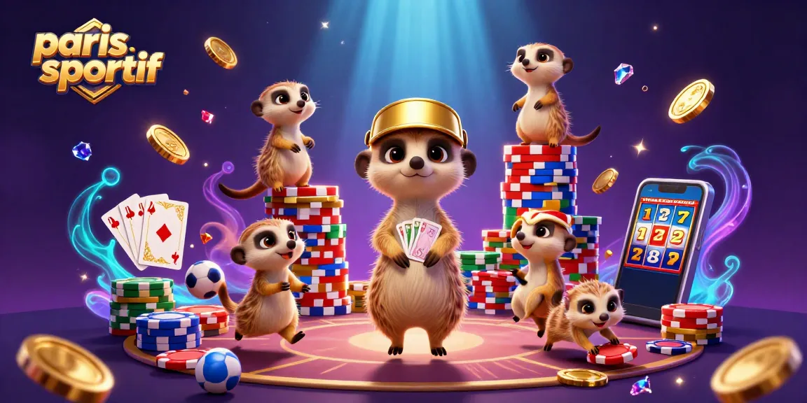 Les meerkats gèrent une opération de paris sportif avec des éléments dynamiques et colorés.