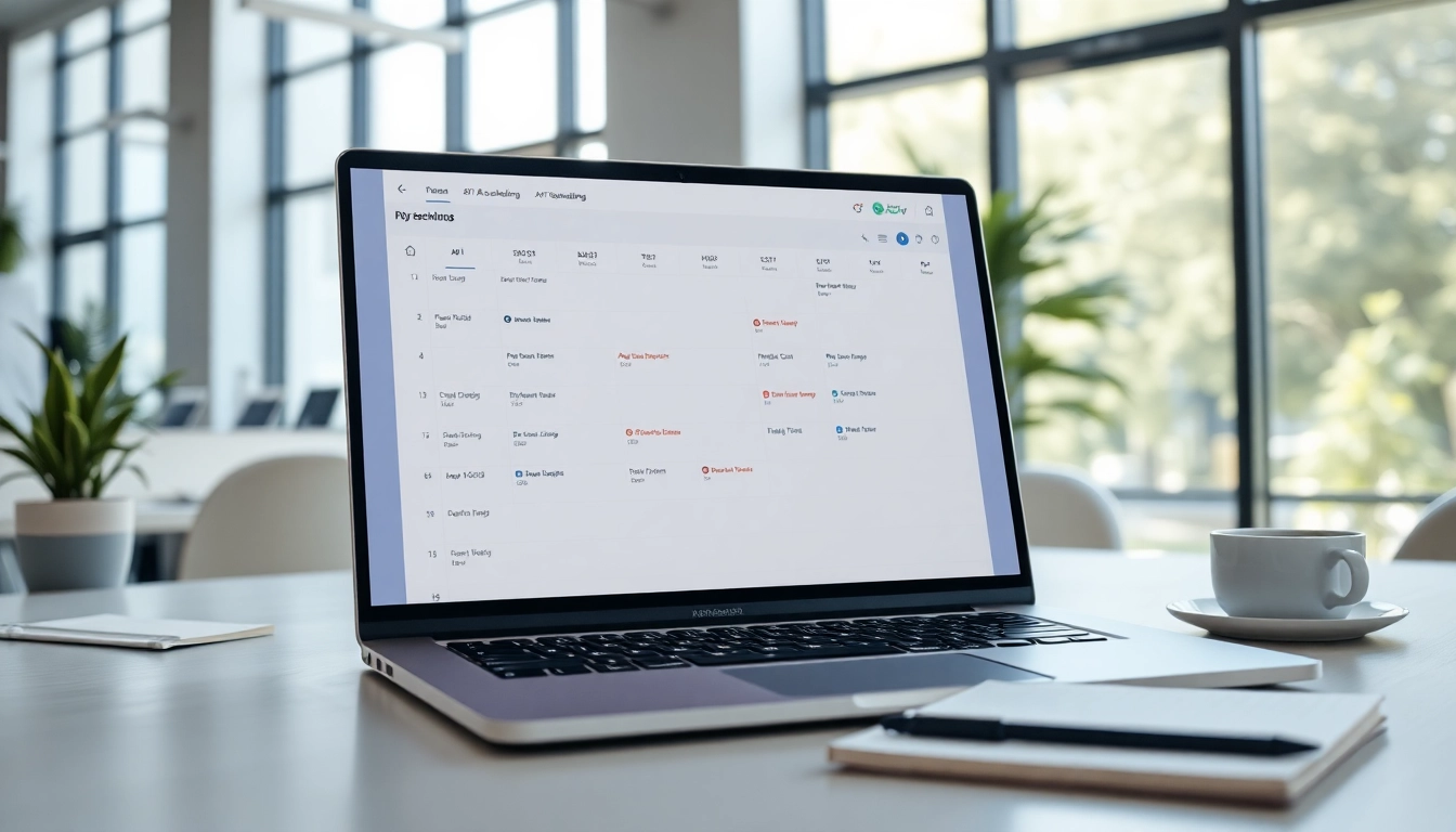 Increase efficiency with AI tools to reduce scheduling time AI in a bright, modern workspace.
