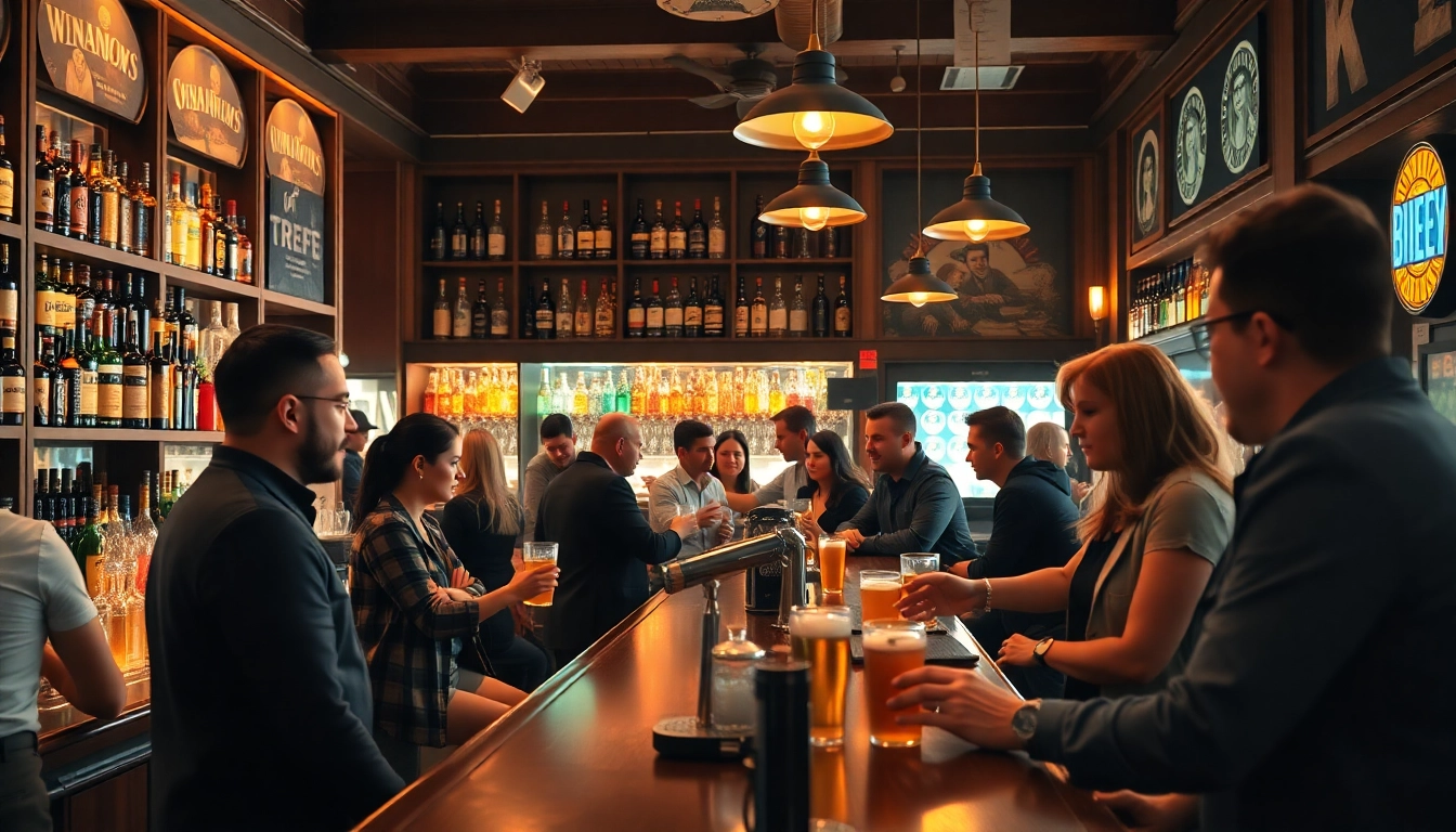 Explore financing options with merchant cash advance for pubs and bars in a vibrant pub setting.