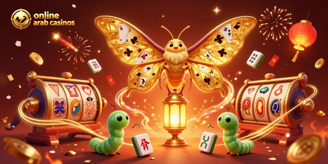 Engage with online arab casinos while enjoying a vibrant casino-themed illustration.